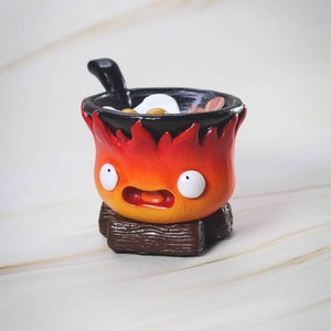 Fire demon / inspired by calcifer / howls moving castle / anime / anime figure