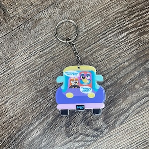 Small Grannies Inspired Keychain; Acrylic Glittered Keys; Bluey; Heeler; Janet and Rita; Bingo; Sisters; Family;