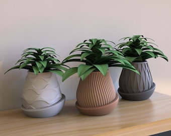 Minimal Planter 2 Modern Succulent Pot Stylish Desk Decor Sleek Home Accent Perfect Gift for Plant Lovers and Minimalist Design