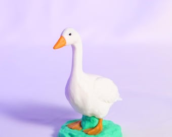 Desk Goose Sculpture Office Decor Home Gift Animal Figurine
