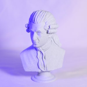 Mozart Bust Classical Music Decor Elegant Composer Sculpture Timeless Home Accent Perfect Gift for Musicians and Music Lovers