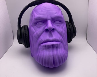 Thanos Headphone Stand | Headphone Holder | Room Décor | Thanos Paintable Bust | Gaming Headset | Gift for Him | Gift for Her | Gaming Setup