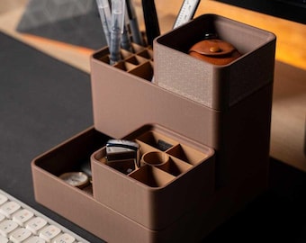 4-pc Modular Desk Organizer DOMS Stackable Office Organizer