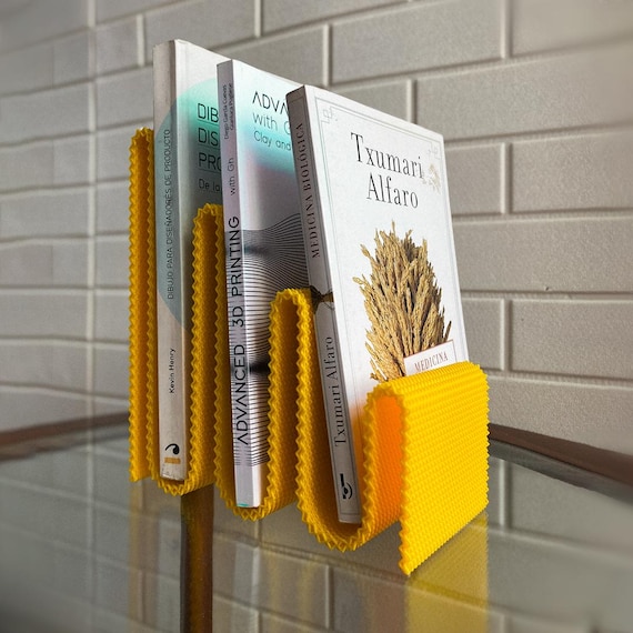 Sinu Book Stand Modern Desk Book Holder or Magazine Organizer
