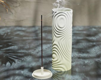 Wierookhouder met golfvorm Moderne aromatherapiebrander Stijlvol interieur Zen-meditatieaccessoire Perfect voor ontspanning en mindfulness