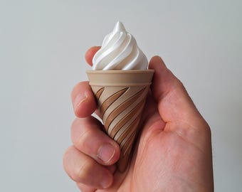 Spiral Ice Cream Cone Fun Fidget Toy