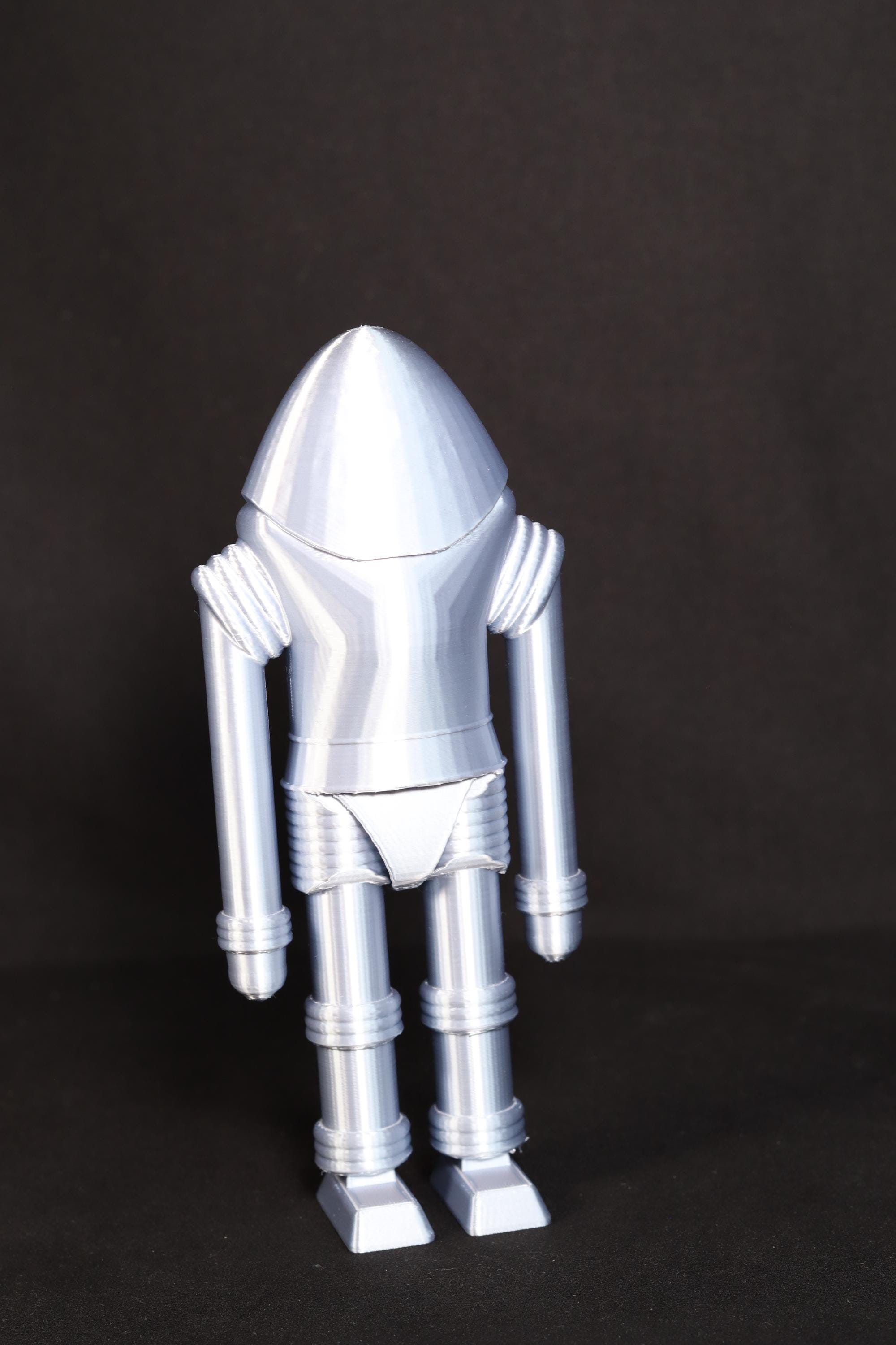 Earth Vs the Flying Saucers Robot Figure Retro Sci Fi Movie