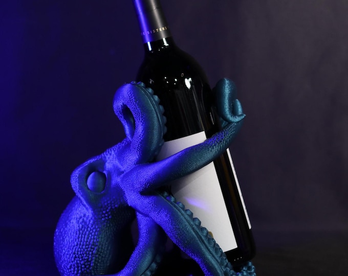 Octopus Wine Bottle Holder Nautical Wine Rack Ocean Decor