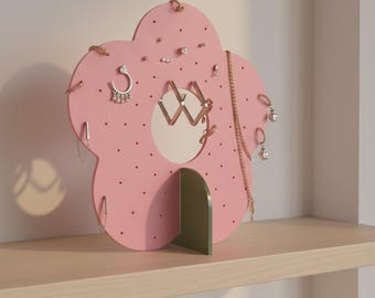Blumen Ohrring Display Dekorative Organizer Schmuck Halter für Eitelkeit