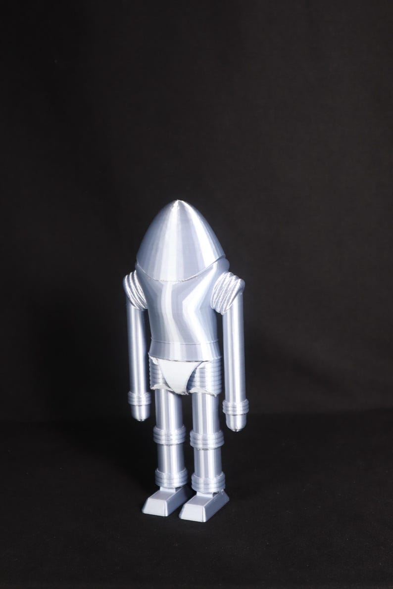 Earth vs. the Flying Saucers Robot Sci-Fi Decor Retro Collectible Robot Unique Gift for Sci-Fi Fans Classic Movie Memorabilia Vintage Robot image 10