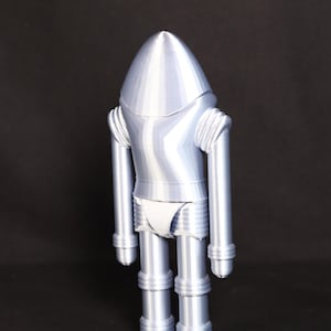 Earth vs. the Flying Saucers Robot Sci-Fi Decor Retro Collectible Robot Unique Gift for Sci-Fi Fans Classic Movie Memorabilia Vintage Robot image 8