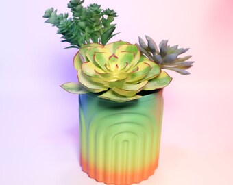 Vaso redondo colorido para plantas, decoração única para casa, vaso interno, presente perfeito para amantes de plantas, vaso boho