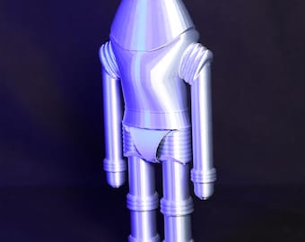 Earth vs. the Flying Saucers Robot Sci-Fi Decor Retro Collectible Robot Unique Gift for Sci-Fi Fans Classic Movie Memorabilia Vintage Robot