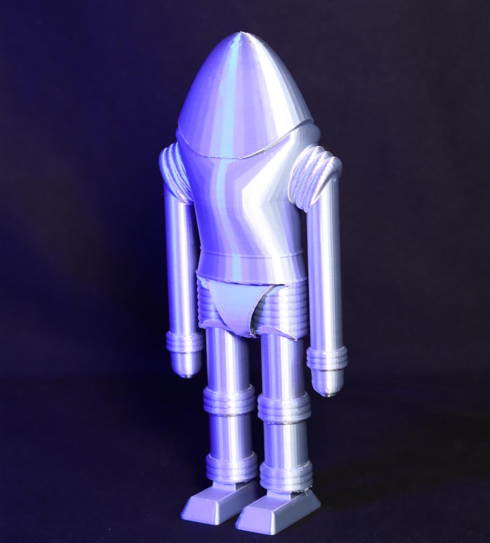 Earth Vs the Flying Saucers Robot Figure Retro Sci Fi Movie