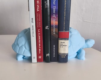 Turtle Bookend Modern Animal Decor for Kids or Offices