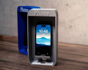 Phone Booth Retro Phone Stand Smartphone Holder Vintage Desk Accessory