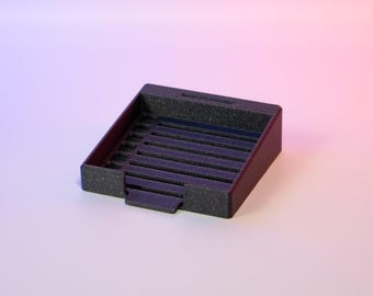 ToDoテンプレート付き付箋ホルダー。モダンなデスクオーガナイザー。ミニマリストデザイン。自宅やオフィスに最適。3x3付箋用のユニークなギフト。