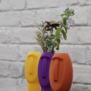 Silent Dude Vase Moderne minimalistische dekorative Vase Einzigartiger künstlerischer Hauptakzent Perfekt für zeitgenössisches und Statement-Dekor