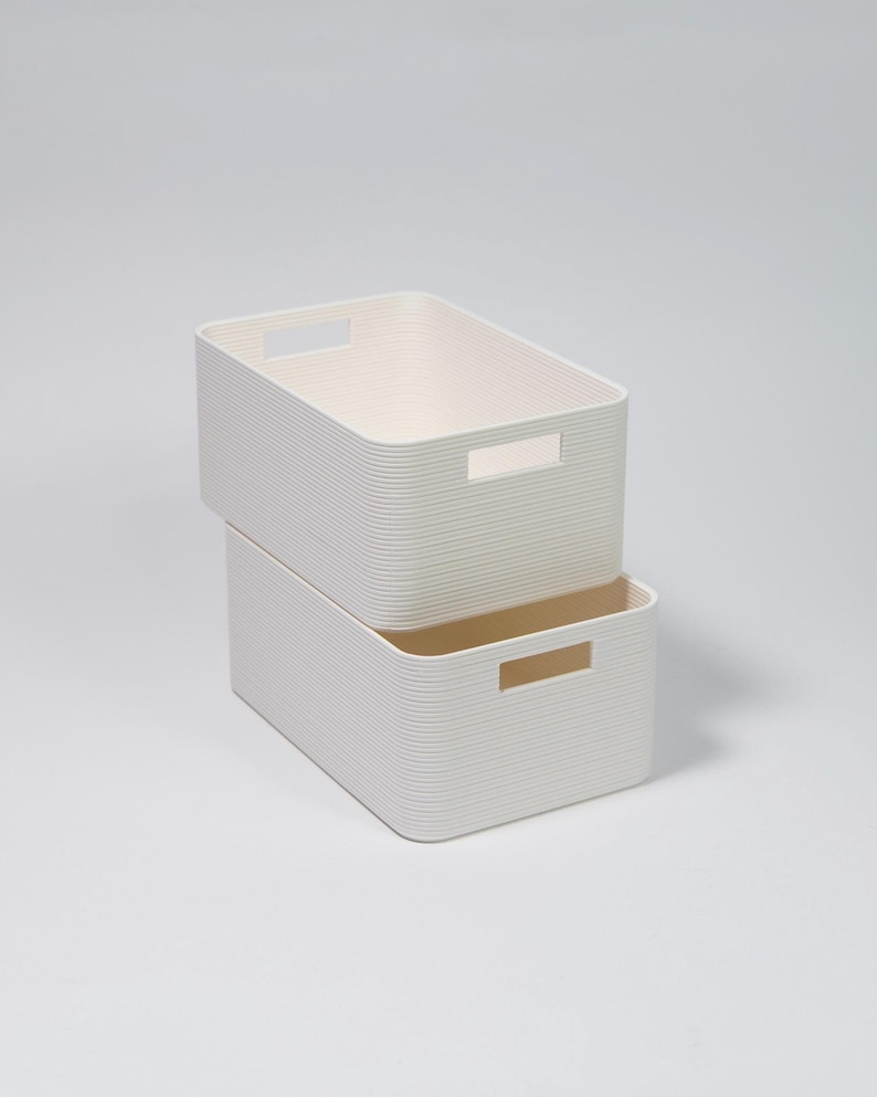 Modular Stackable Bins Layerbox Stackable Containers Modern Modular Storage Bin Baskets - Etsy