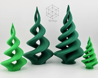 Albero di Natale intrecciato, decorazione moderna per la scrivania delle feste