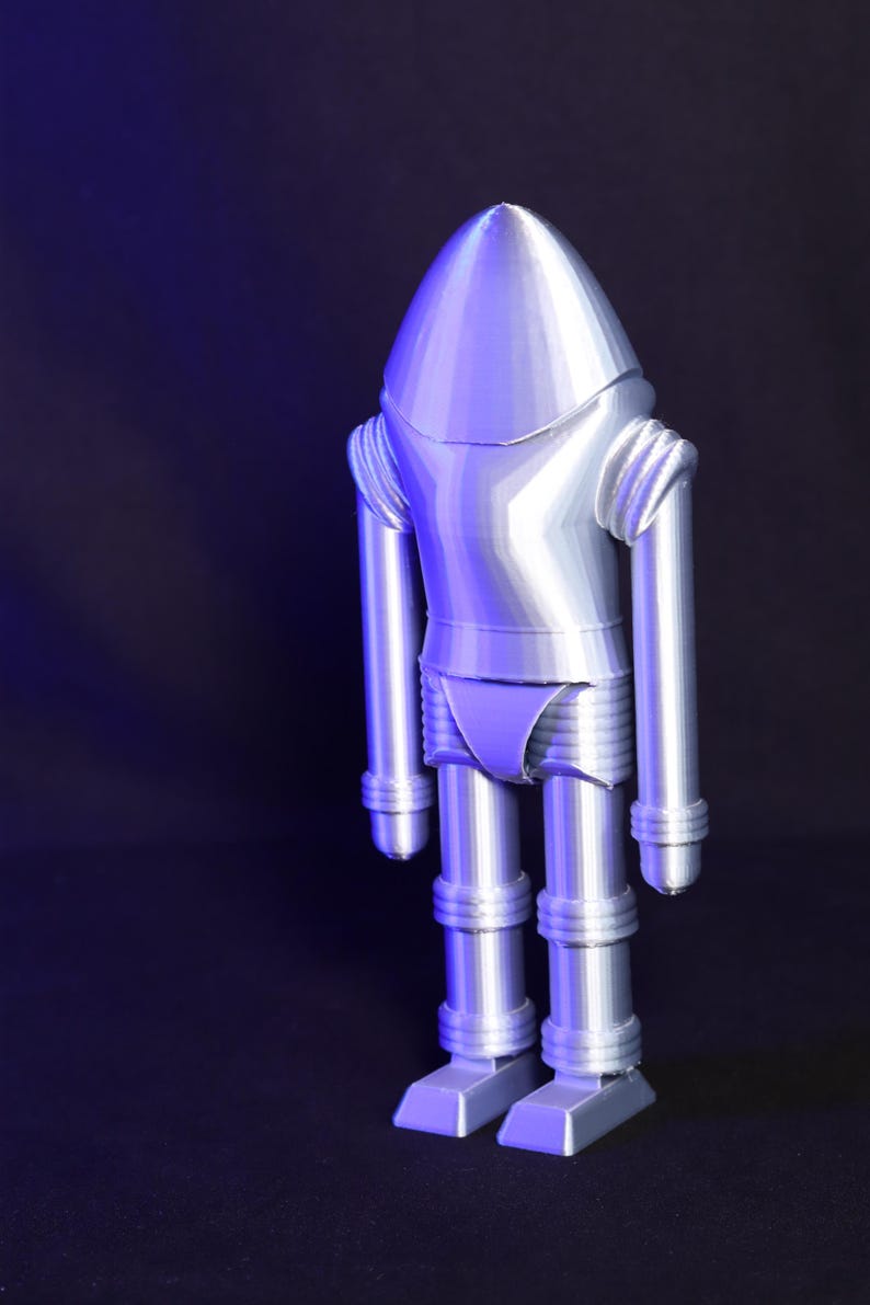 Earth vs. the Flying Saucers Robot Sci-Fi Decor Retro Collectible Robot Unique Gift for Sci-Fi Fans Classic Movie Memorabilia Vintage Robot image 4