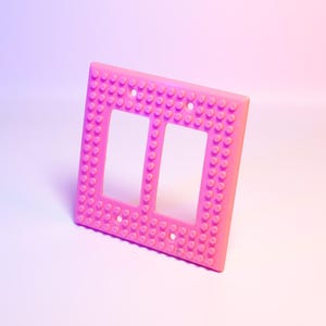 LEGO Light Switch Cover Fun Decor for Kids Room Unique Light Switch Plate Creative Home Accessory Perfect Gift for LEGO Lovers