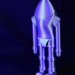 Earth vs. the Flying Saucers Robot Sci-Fi Decor Retro Collectible Robot Unique Gift for Sci-Fi Fans Classic Movie Memorabilia Vintage Robot image 6