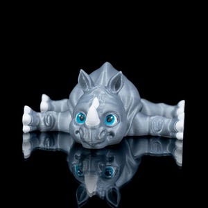 Rhino Figurine Unique Animal Decor Collectible Rhino Sculpture Perfect Gift for Wildlife Lovers Handmade Home Decor Safari-Themed Accent