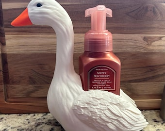 Goose Dish Soap Holder Farmhouse Kitchen Sink Decor
