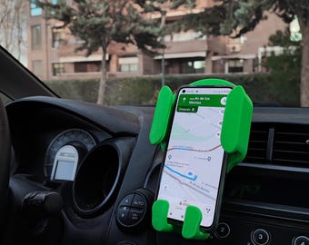 車載スマホホルダー 調節可能 ダッシュボードベントマウント ユニバーサルフィット 安全グリップ iPhone Android対応 ドライバー向けベストカーアクセサリー