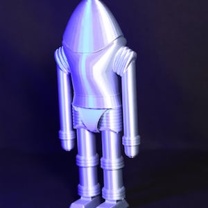 Earth vs. the Flying Saucers Robot Sci-Fi Decor Retro Collectible Robot Unique Gift for Sci-Fi Fans Classic Movie Memorabilia Vintage Robot image 5