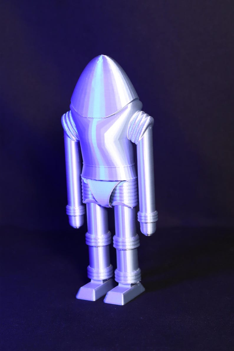 Earth vs. the Flying Saucers Robot Sci-Fi Decor Retro Collectible Robot Unique Gift for Sci-Fi Fans Classic Movie Memorabilia Vintage Robot image 5