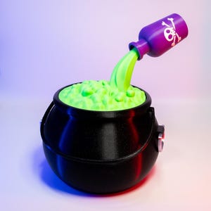 Poisoned Cauldron Candy Container Spooky Halloween Decor Unique Candy Holder Fun Home Accent Perfect Gift for Halloween Lovers