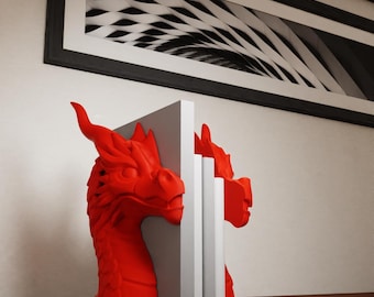 Dragon Book Holder: Fantasy Desk Organizer, Unique Book Lover Gift