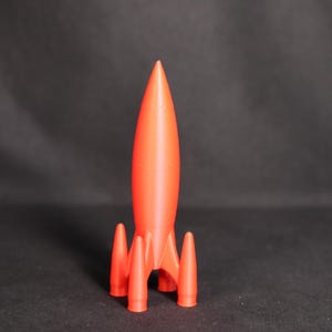 Réplica retrô da nave espacial Fallout, modelo Red Rocket, decoração de ficção científica.