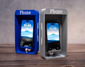 Phone Booth Phone Stand Smartphone Holder Vintage Desk Accessory Office Display