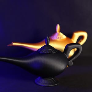 Jafar Lamp Aladdin Inspired Collector Home Decor Unique Fantasy Gift for Disney Fans Magical Lamp