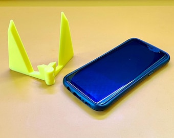 Collapsible Phone Stand Portable and Adjustable Holder Compact Desk Accessory Perfect for Travel, Office, and Hands-Free Viewing