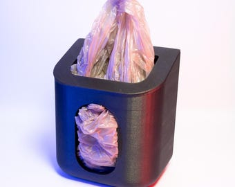 Plastic Bag Dispenser Compact Storage Solution for Reusable Bags Space-Saving Kitchen Accessory Wall Mount Perfect for Home Organization