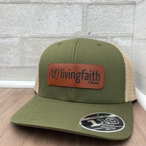 Custom Leather Patch Trucker Hats Laser Engraved Logo Personalized Hats for Business Branded Hats for Organizations Unique Promotional Hats