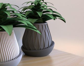 Minimal Planter 3 Modern Succulent Pot Stylish Desk Decor Sleek Home Accent Perfect Gift for Plant Lovers and Minimalist Spaces