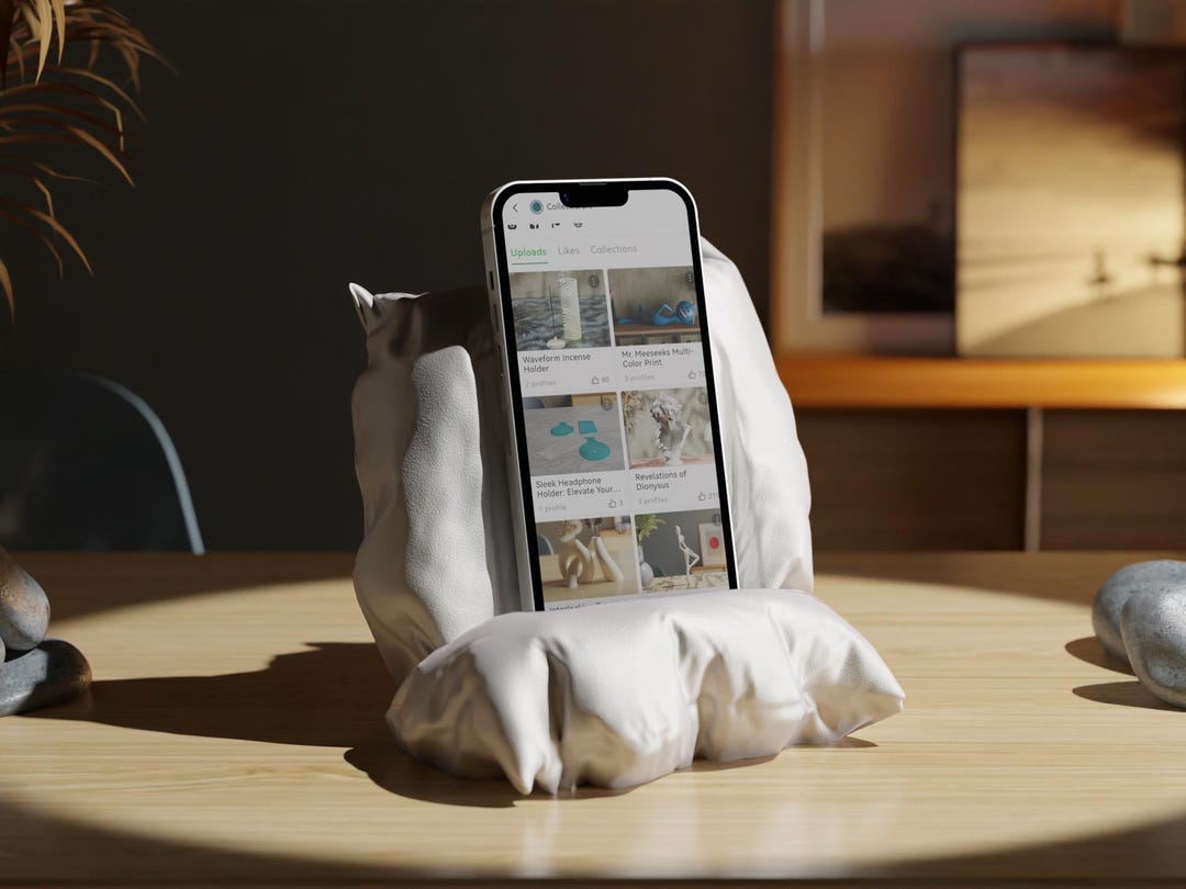 Mobile Phone Rests Cozy Pillow Smartphone Holder Hands-free Phone Stand Mobile Device Rest ...
