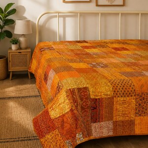 Wholesale Lot Indian Vintage Throw Kantha Quilt Handmade Patchwork Bohemian Blanket All Custom sizes Available