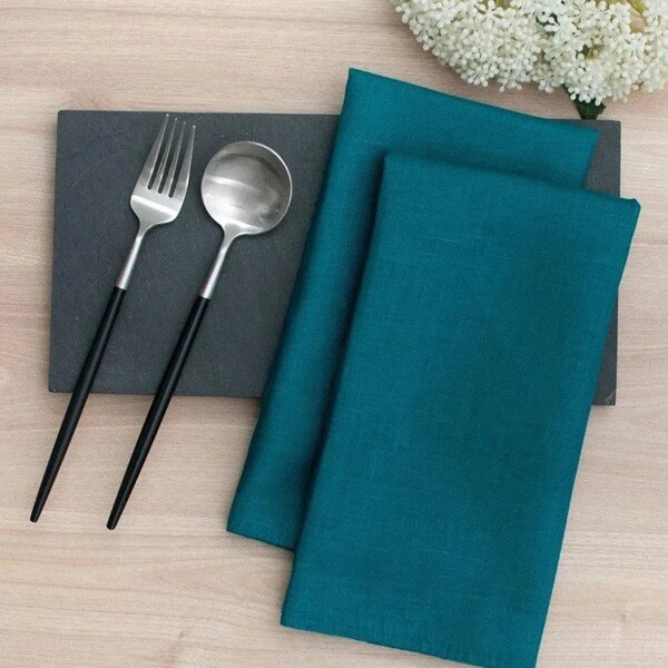 Teal Napkins Etsy