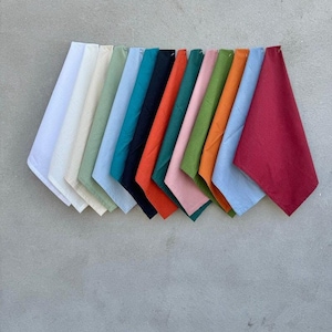 Confezione da 100 - Tovaglioli di vari colori, tovaglioli di cotone, tovaglioli fatti a mano, tovaglioli per matrimoni, tovaglioli sfusi, decorazioni da tavola, tovaglioli per regalo