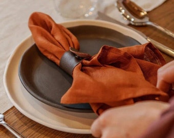 Lot de 100 serviettes de table en coton tera cotta pour salle à manger ou pour les repas de tous les jours à la maison / décoration de table de mariage / fête, serviettes de cuisine en cadeau.