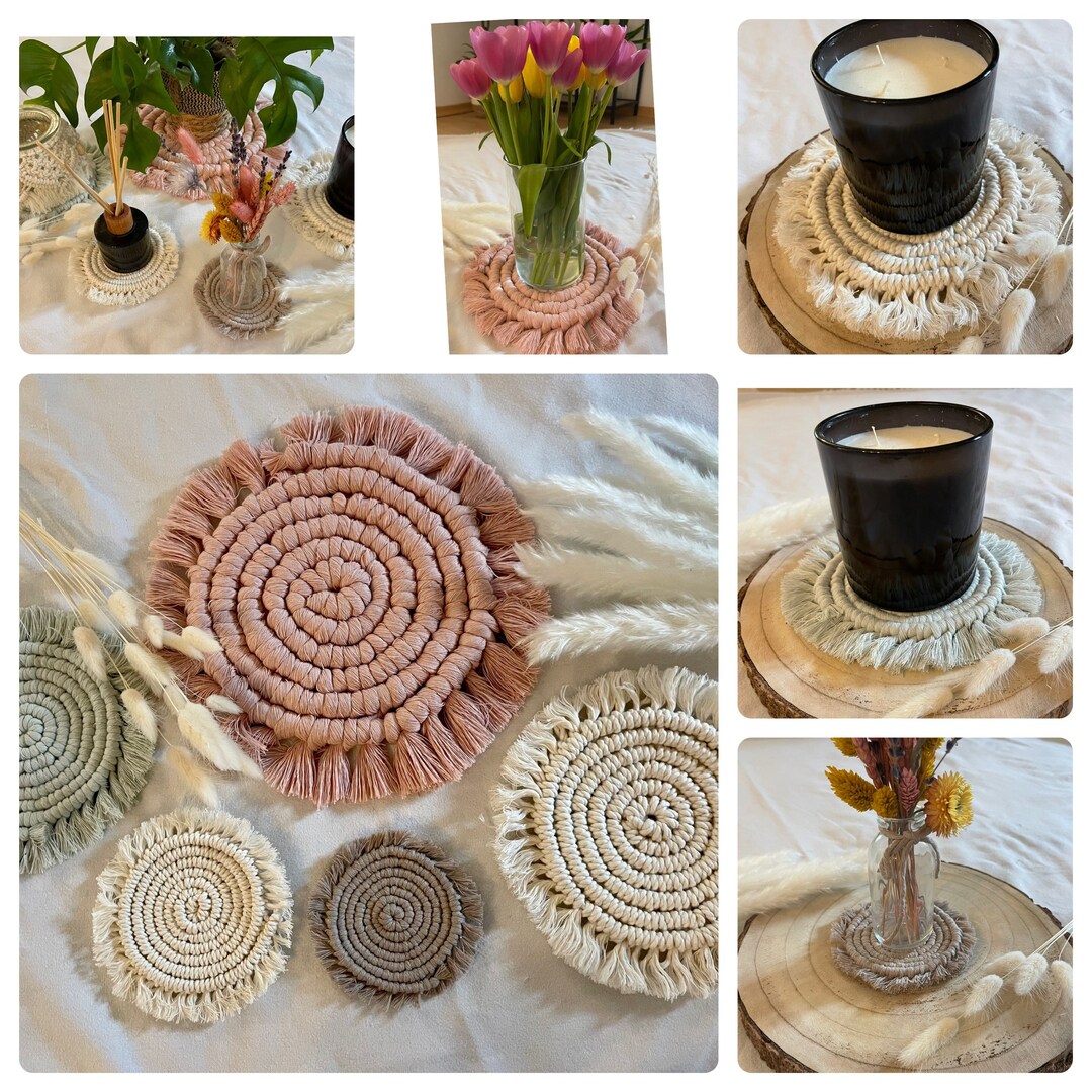 Coaster/coaster/macrame - Etsy