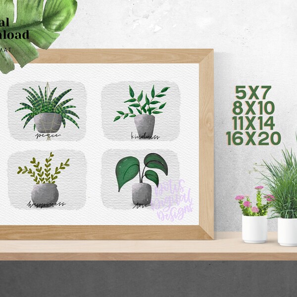 Green Foliage Print - 5x7 - 8x10 - 11x14 - 16x20