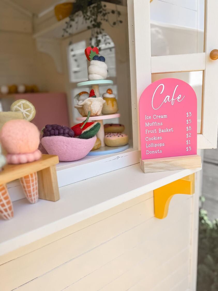 Cafe Cubby House Menu Cafe Menu Cafe Board Cubby House - Etsy