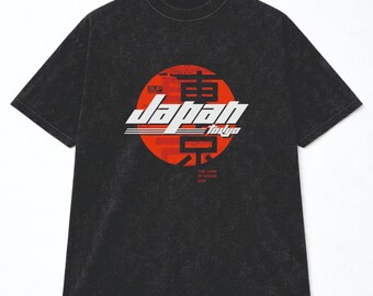 Japan Tokyo Shirt with Red Sun Oversized Unisex
